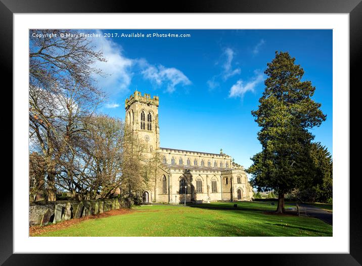 Brosely Parish Church Framed Mounted Print by Mary Fletcher