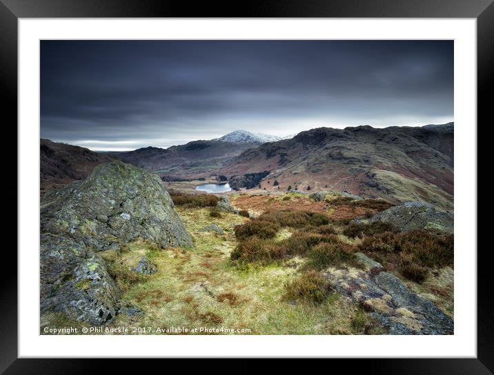 Side Pike Summit Framed Mounted Print by Phil Buckle
