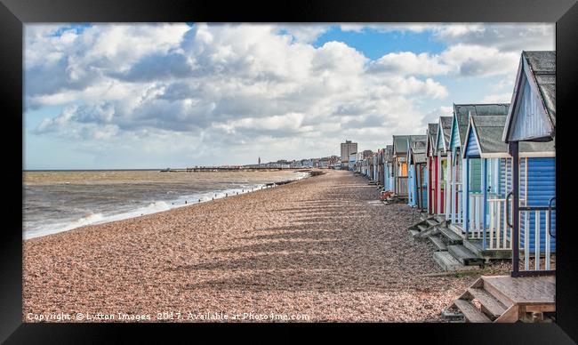 Kent Beach hut collection 2 Framed Print by Wayne Lytton