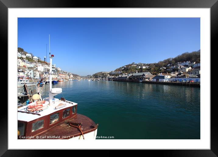 Looe in Cornwall, England. Framed Mounted Print by Carl Whitfield