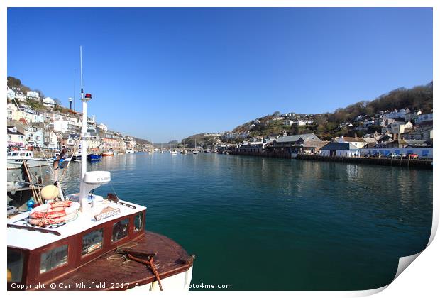 Looe in Cornwall, England. Print by Carl Whitfield