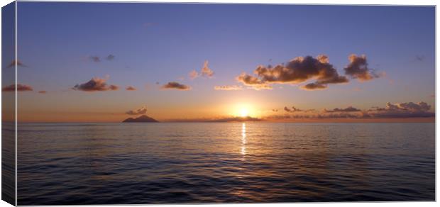     St. Lucia sunset Canvas Print by Anthony Kellaway