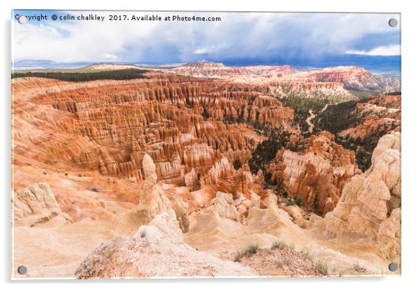  Bryce Canyon Hoodoos Acrylic by colin chalkley
