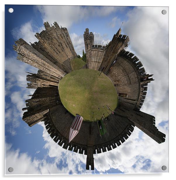 The world of Alnwick Castle Acrylic by Paul Davis