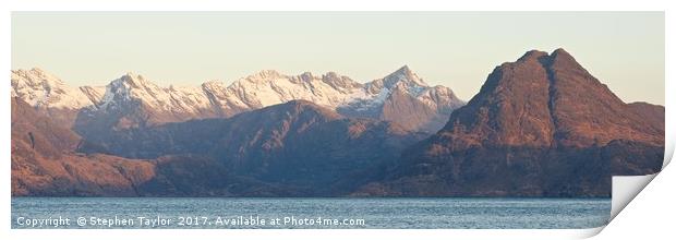 Elgol 3x1 Panorama Print by Stephen Taylor