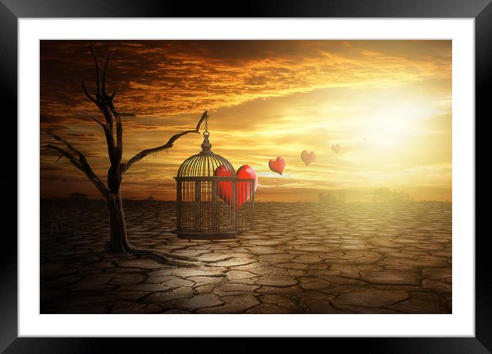 Set your self free Framed Mounted Print by Nathan Wright