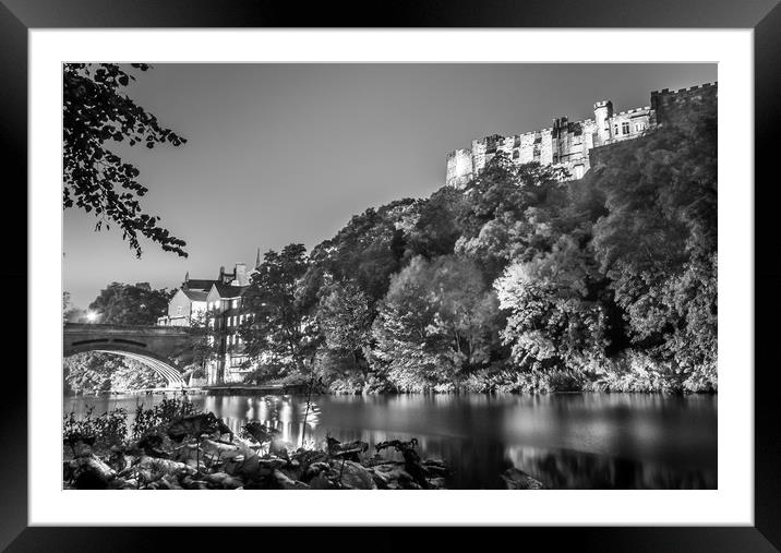 Castle and the Bridge at Night  Framed Mounted Print by Naylor's Photography