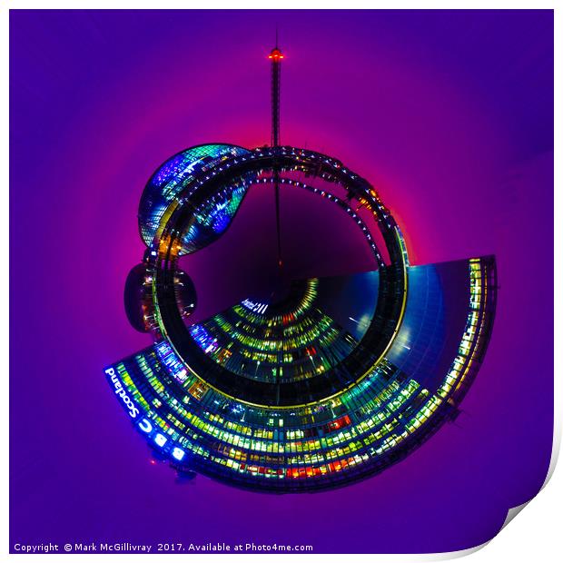 BBC Scotland and GSC Little Planet Print by Mark McGillivray