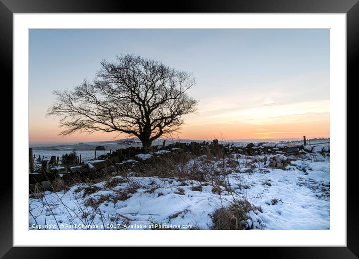 Winter in Yorkshire Framed Mounted Print by Paul Chambers