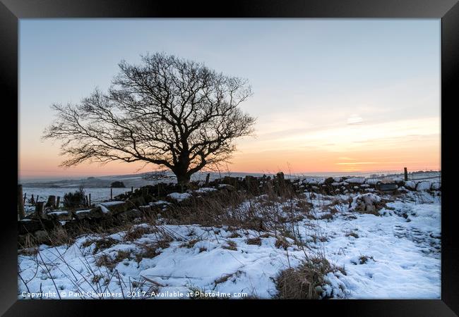 Winter in Yorkshire Framed Print by Paul Chambers