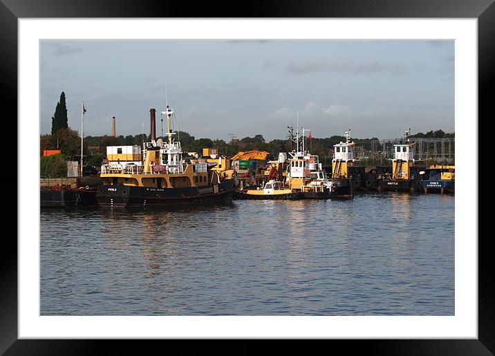 Poole Dockyard Framed Mounted Print by Chris Day