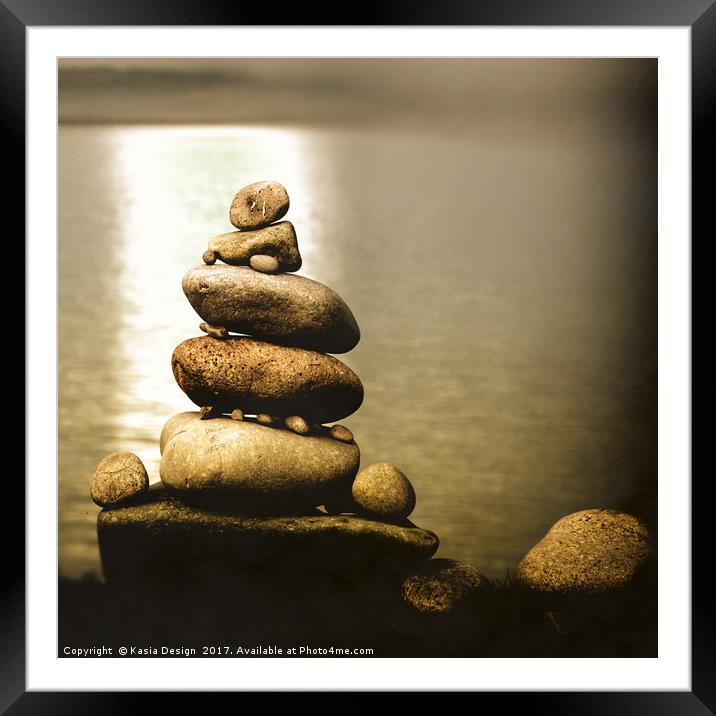 Stones of Passing Framed Mounted Print by Kasia Design