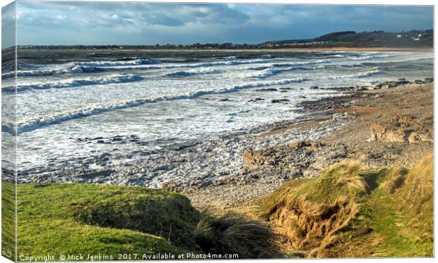 The Coastline at Ogmore by Sea Beach South Wales Canvas Print by Nick Jenkins