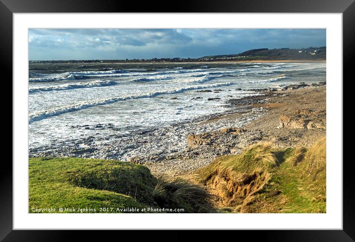The Coastline at Ogmore by Sea Beach South Wales Framed Mounted Print by Nick Jenkins