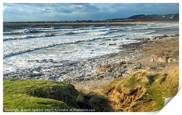 The Coastline at Ogmore by Sea Beach South Wales Print by Nick Jenkins