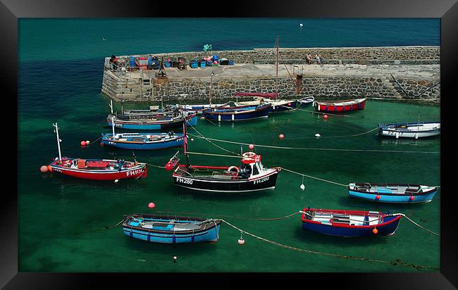 Coverack Habour - Cornwall Framed Print by Pete Hemington