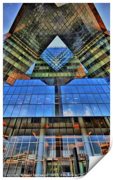 Architecture In glass Print by Marie Castagnoli