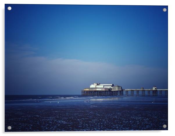 North Pier,Blackpool.        Acrylic by Victor Burnside