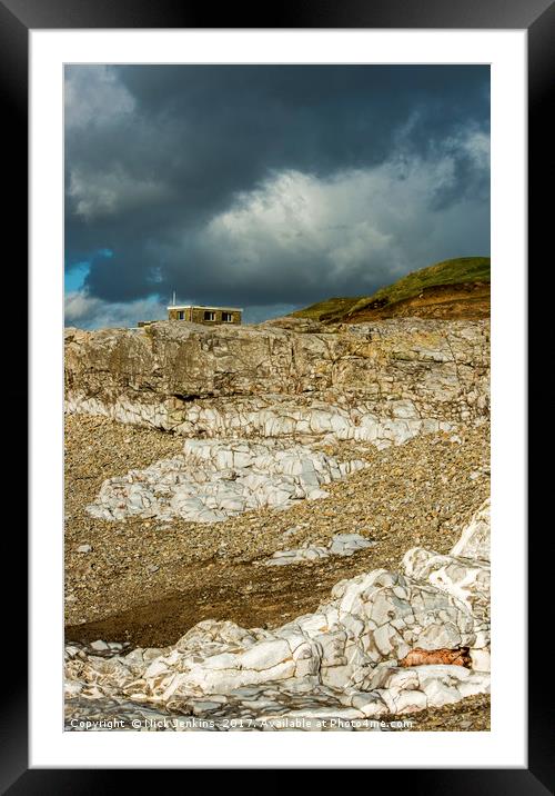 The Beach Ogmore by Sea Glamorgan Heritage Coast Framed Mounted Print by Nick Jenkins