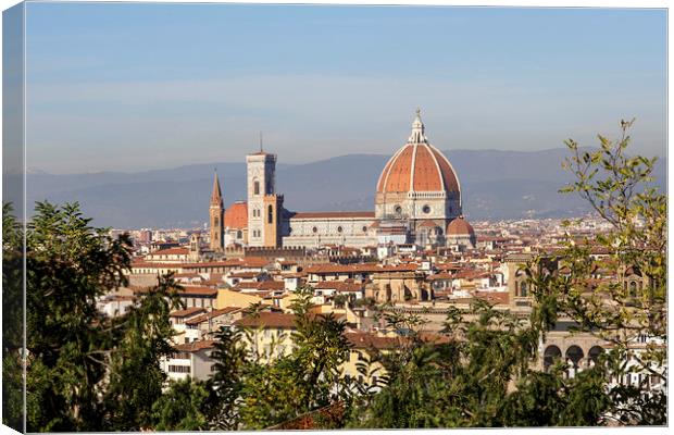 The Duomo di Santa Maria del Flore in Florence.  Canvas Print by Jackie Davies