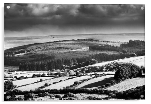 Dartmoor Rolling Hills Acrylic by Daugirdas Racys