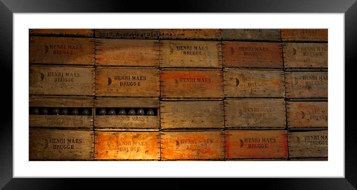 crates Framed Mounted Print by tom downing