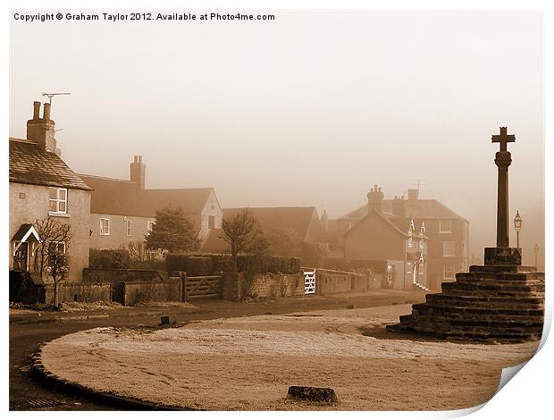 Linby Village 1 Print by Graham Taylor
