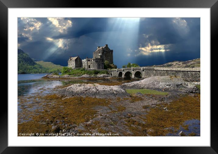 Eilean Donan Castle Framed Mounted Print by jim scotland fine art