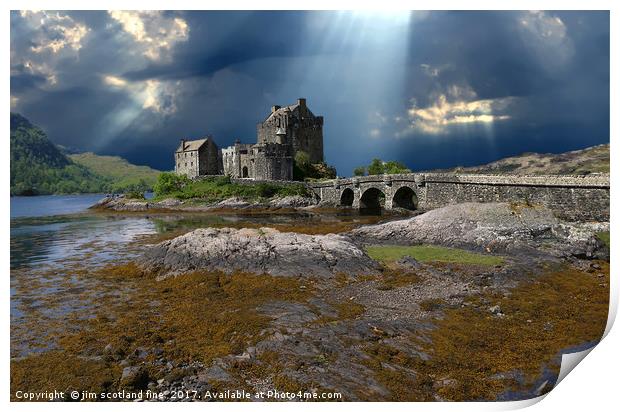 Eilean Donan Castle Print by jim scotland fine art