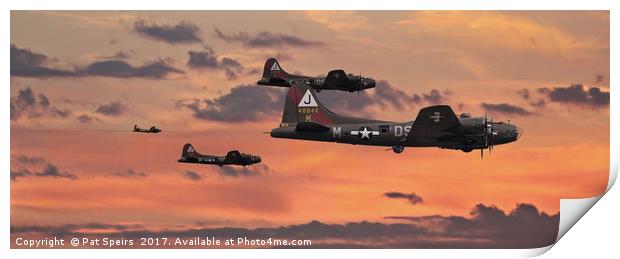 B17 - Sunset Home Print by Pat Speirs