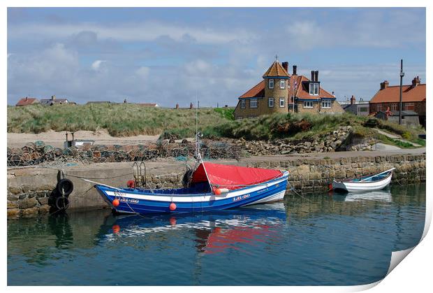 Beadnell Harbour Print by Alan Barnes