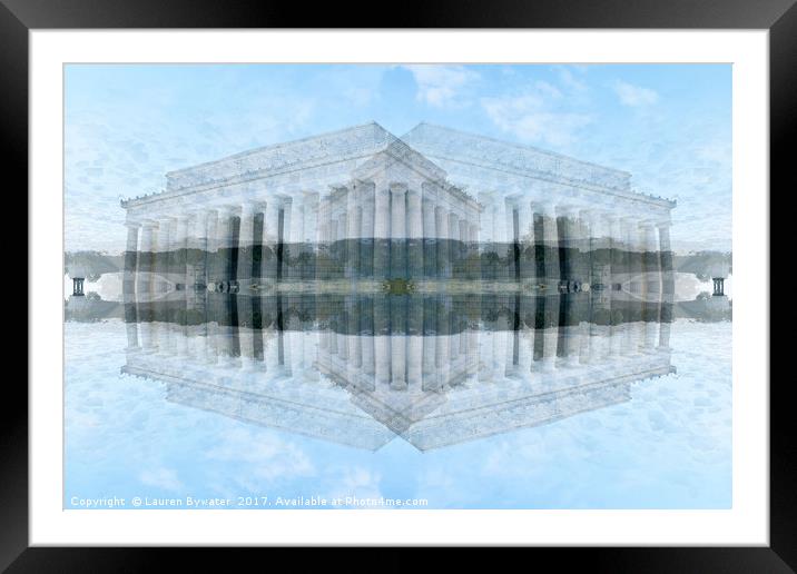 Washington D.C Framed Mounted Print by Lauren Bywater