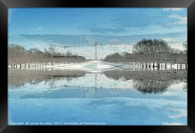 Washington D.C Framed Print by Lauren Bywater