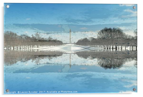 Washington D.C Acrylic by Lauren Bywater