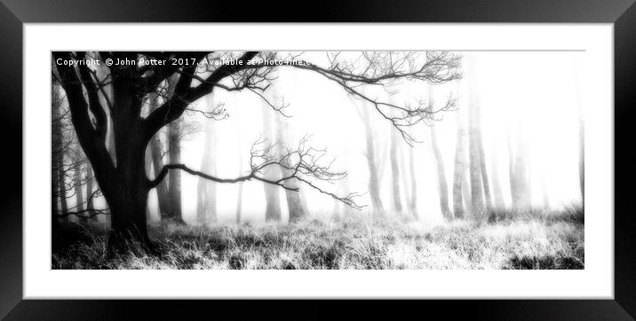 On The Edge of Darkness Framed Mounted Print by John Potter