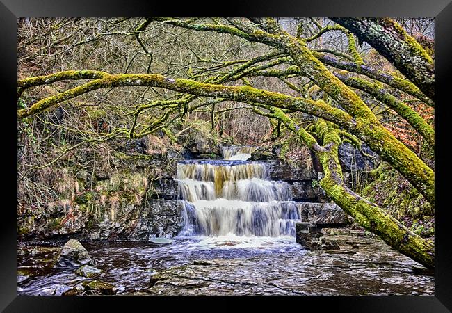 Summerhill Force Framed Print by kevin wise