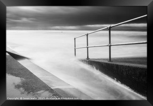 Water rushing in Framed Print by Jason Wells