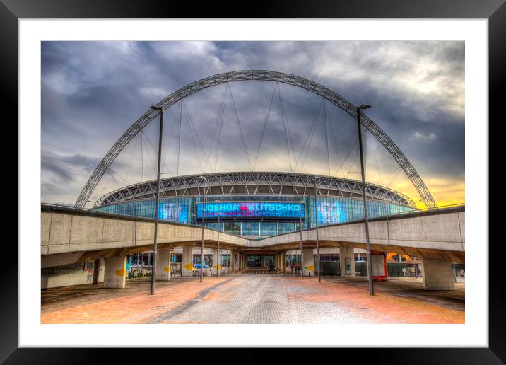 Wembley Stadium London Framed Mounted Print by David Pyatt