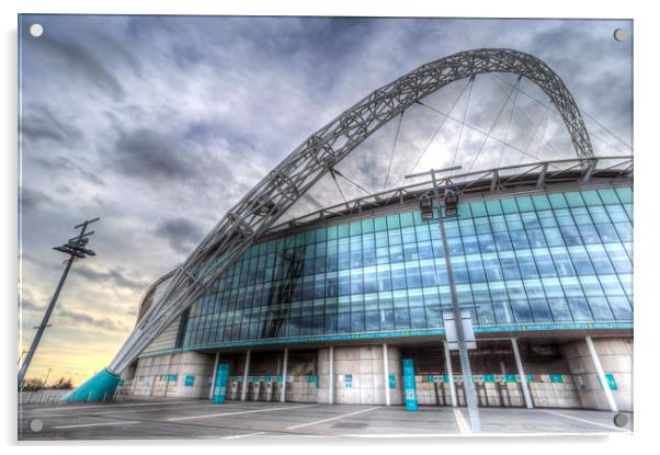 Wembley Stadium London Acrylic by David Pyatt