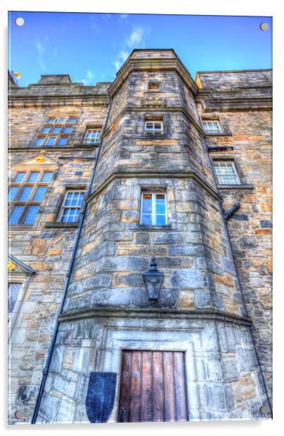 Edinburgh Castle Scotland Acrylic by David Pyatt