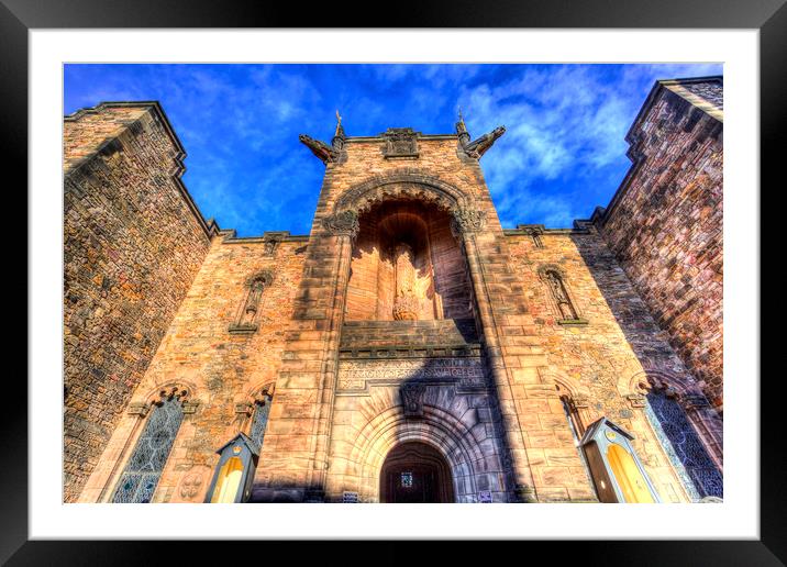 Edinburgh Castle  Framed Mounted Print by David Pyatt