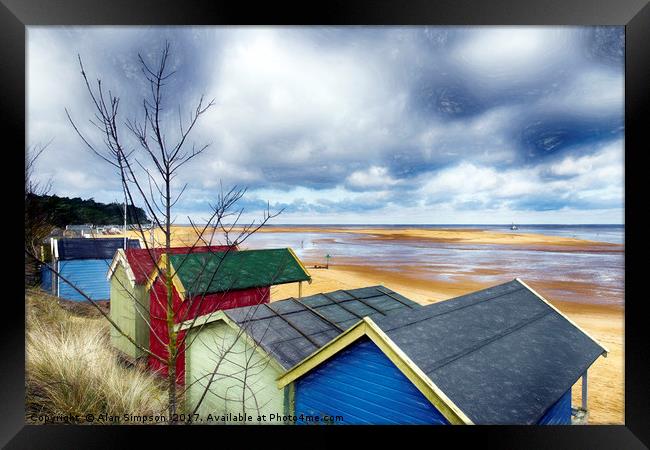 Wells Beach Framed Print by Alan Simpson