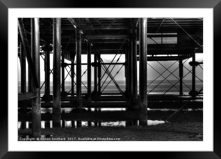 Under The Pier Cleethorpes Framed Mounted Print by Symon Smithard