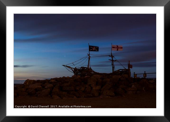 Blue Hour Grace Darling Framed Mounted Print by David Chennell