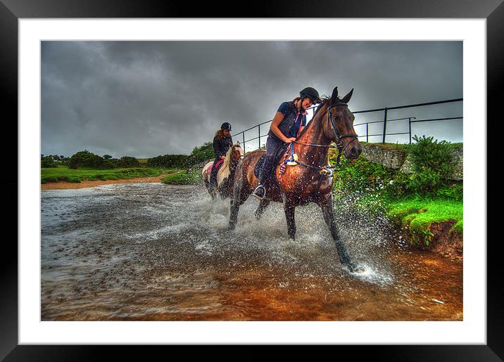 Water Horses HDR Framed Mounted Print by Rob Hawkins