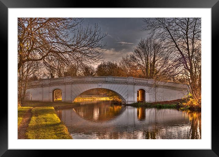 The Grove Bridge No 164 on G U Canal, Watford,  in Framed Mounted Print by Chris Thaxter