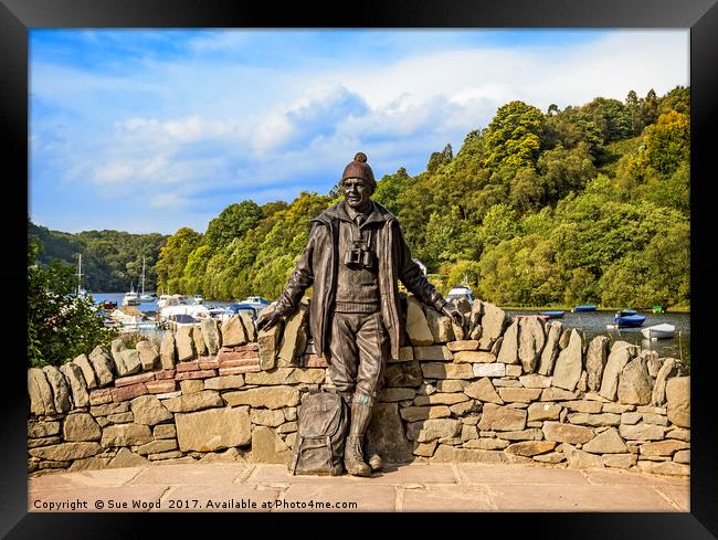 Tom Weir on the shores of Loch Lomond Framed Print by Sue Wood