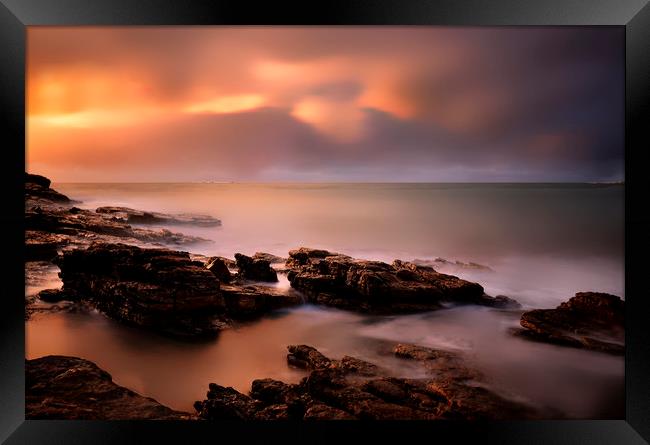  Sunset at Westpoint - Tasmania - Australia        Framed Print by imi koetz