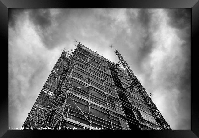 Scaffolding Structure Framed Print by Symon Smithard