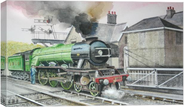 4472 Steam Engine Canvas Print by John Lowerson